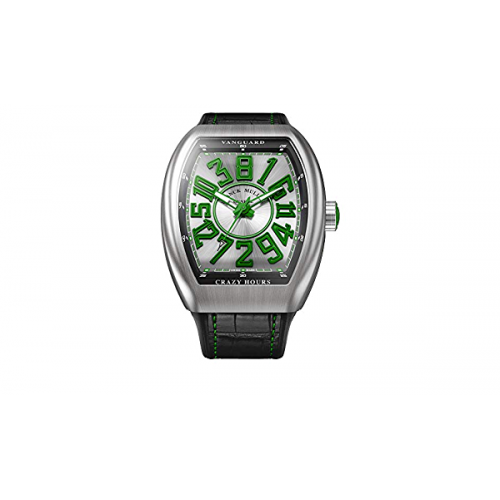 FRANCK MULLER VANGUARD CRAZY HOUR GREEN STAINLESS STEEL 45MM V